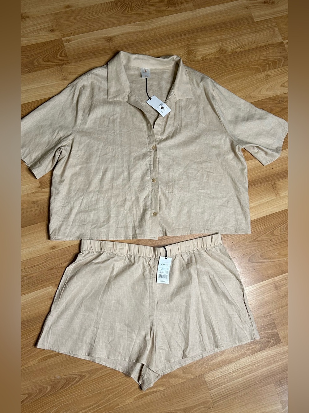 NWT Shade & shore Beige top (XL) & bottom short (L)